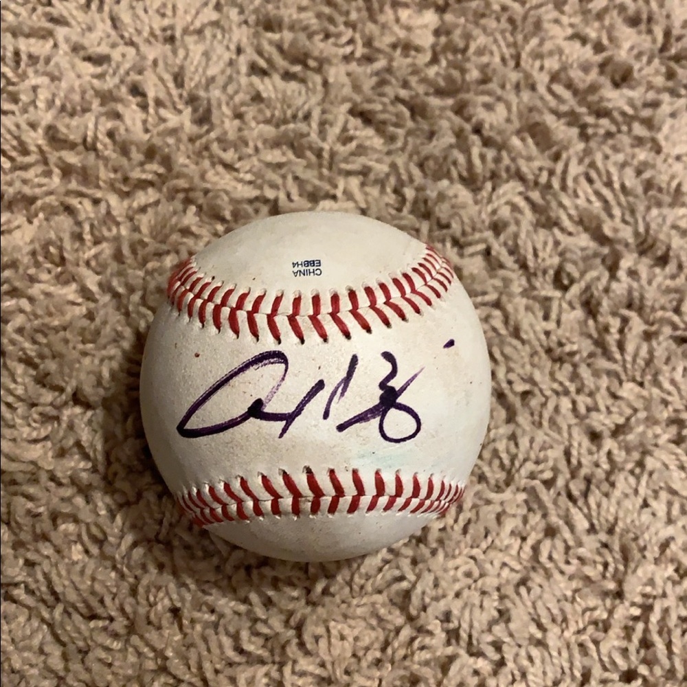 Signed Alex bregman baseball
